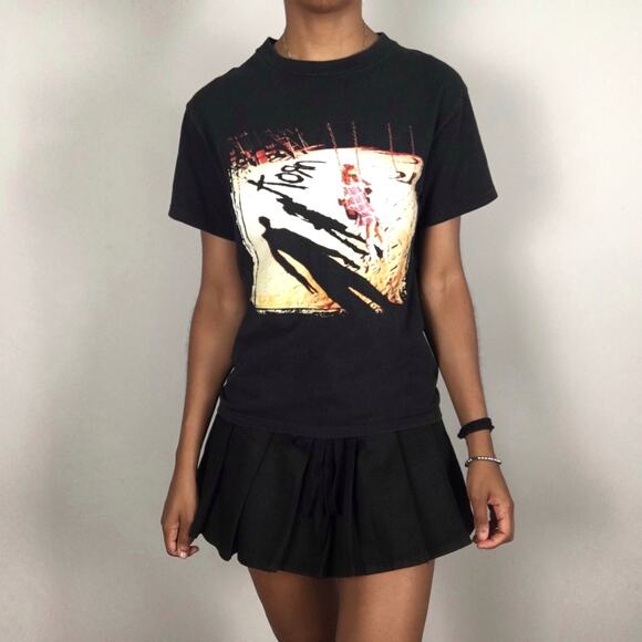 Vintage 2004 Korn Self Titled Band Tee Sz Small T Shirt Giant Tag Black Nu Metal - Picture 12 of 12